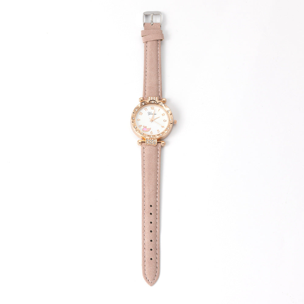 Factory Direct Sale Foreign Trade Women's Hot-Selling Diamond-Studded Fashion Simple Trendy Women's Quartz Watch
