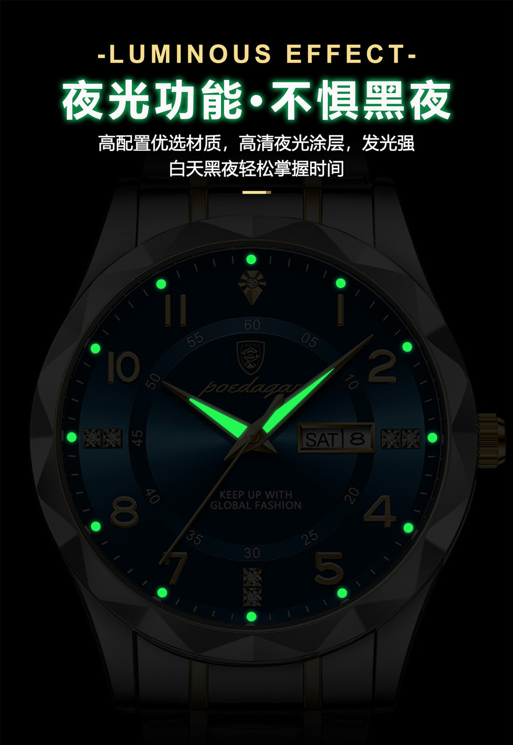 Swiss Brand New Men's Watch Luxury Waterproof Luminous Quartz Wristwatch Live Streaming Foreign Trade Hot Item Dropshipping