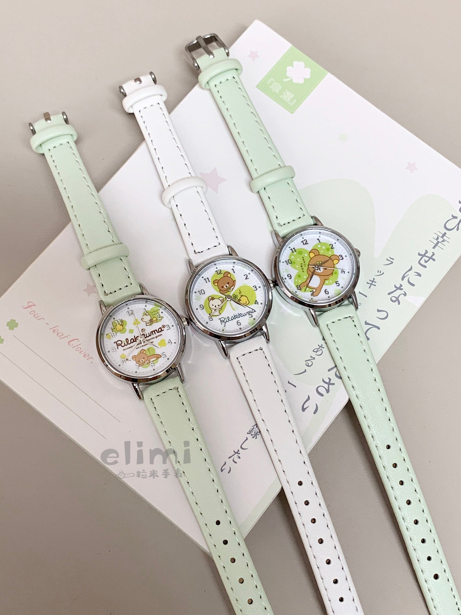 Japanese Style Hot Sale Rilakkuma Watch for Women Simple Cartoon Girl Watch Cute Student Party Women's Wristwatch Wholesale