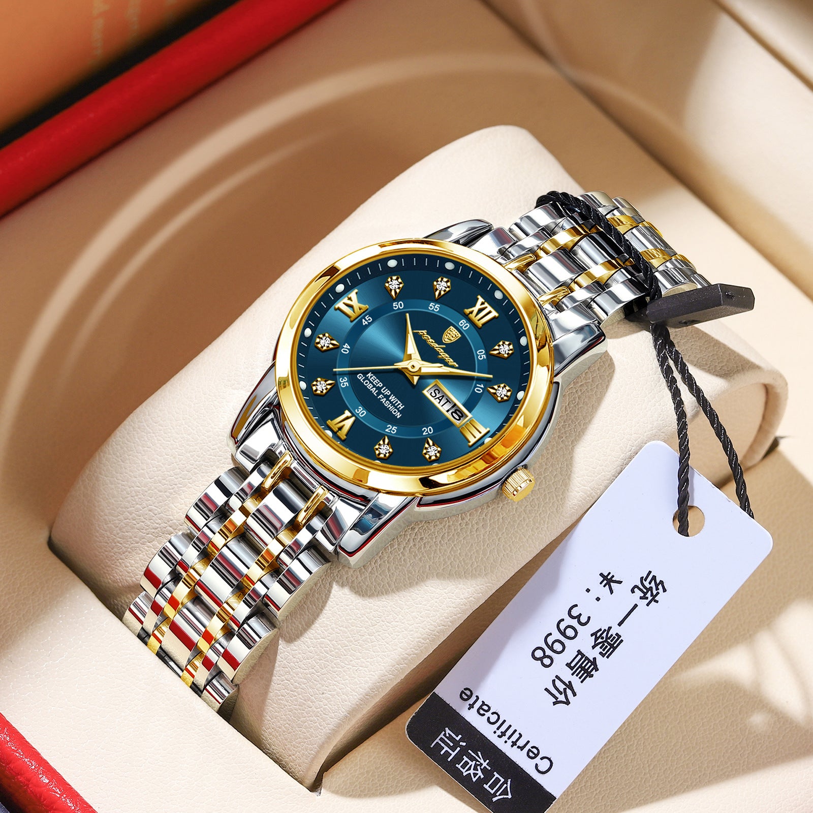 Swiss Brand Women's Watch New Waterproof Luminous Dual Calendar Wristwatch Female Live Export Hot Sale One Piece Dropshipping