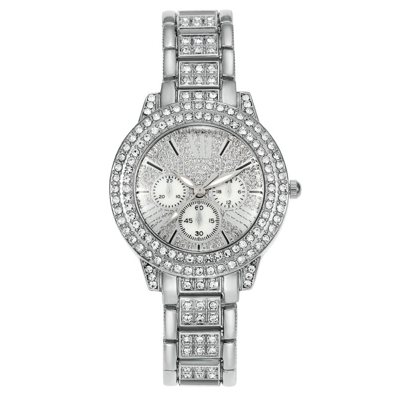 Cross-Border Hot-Selling Women's Watches Wholesale Full Diamond Treasure Bowl Watches Women's Watches Ladies' Watches Light Luxury Niche