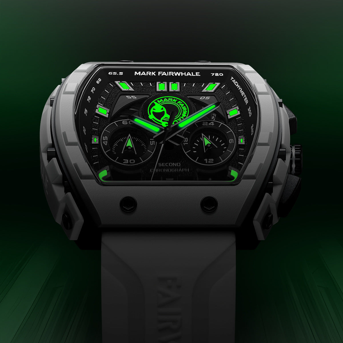 Mark Huafei Mark Fairwhale Brand Watch Men's Multifunctional Quartz Watch Wine Barrel Casual Sports Watch