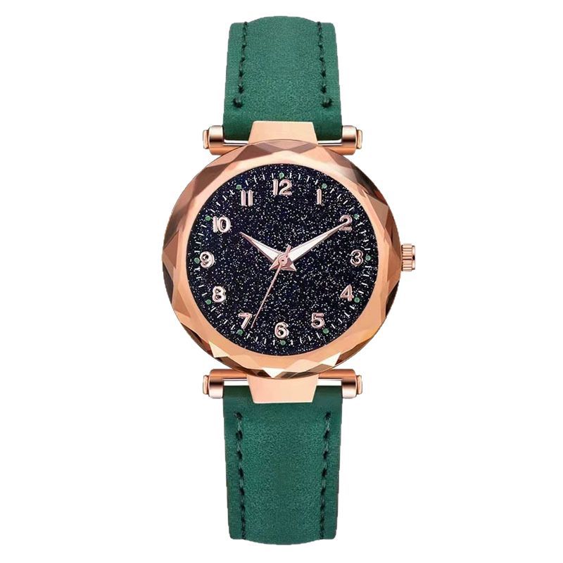 Grinding Digital Belt Women's Starry Sky Luminous Watch Women's Watch Dial Manufacturer In Stock Quartz Watch Wholesale