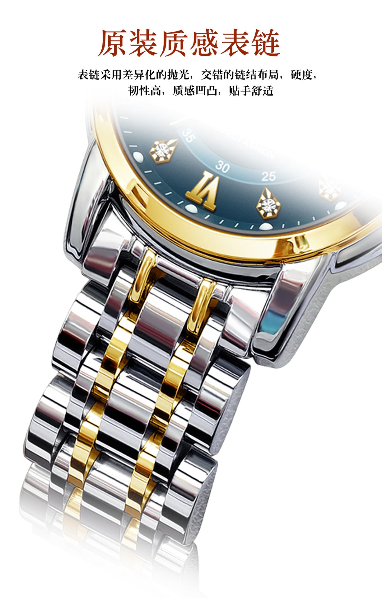 Swiss Brand Women's Watch New Waterproof Luminous Dual Calendar Wristwatch Female Live Export Hot Sale One Piece Dropshipping