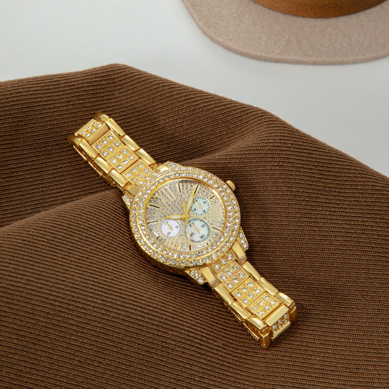 Cross-Border Hot-Selling Women's Watches Wholesale Full Diamond Treasure Bowl Watches Women's Watches Ladies' Watches Light Luxury Niche