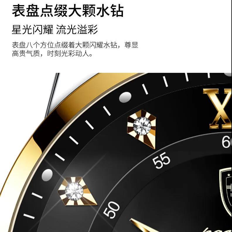 Bodaga New Waterproof Luminous Dual Calendar Men's Watch Ultra-thin Quartz Wristwatch Live Streaming AliExpress Hot Item