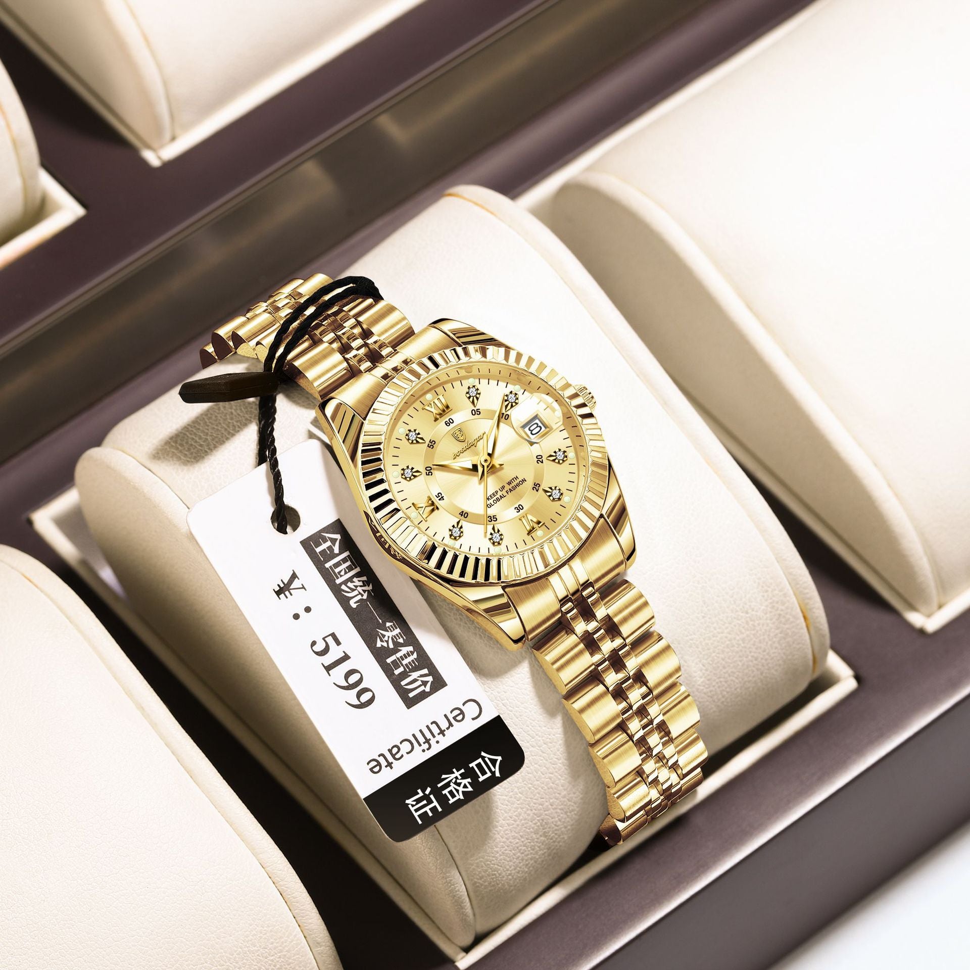 Swiss Brand Luxury Women's Watch New Waterproof Luminous Quartz Wristwatch Live Export Hot Item Dropshipping