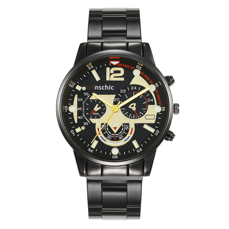 Cross-border E-commerce Hot-selling Men's Watches Wholesale Casual Sports Watches Men's Steel Band Quartz Watches