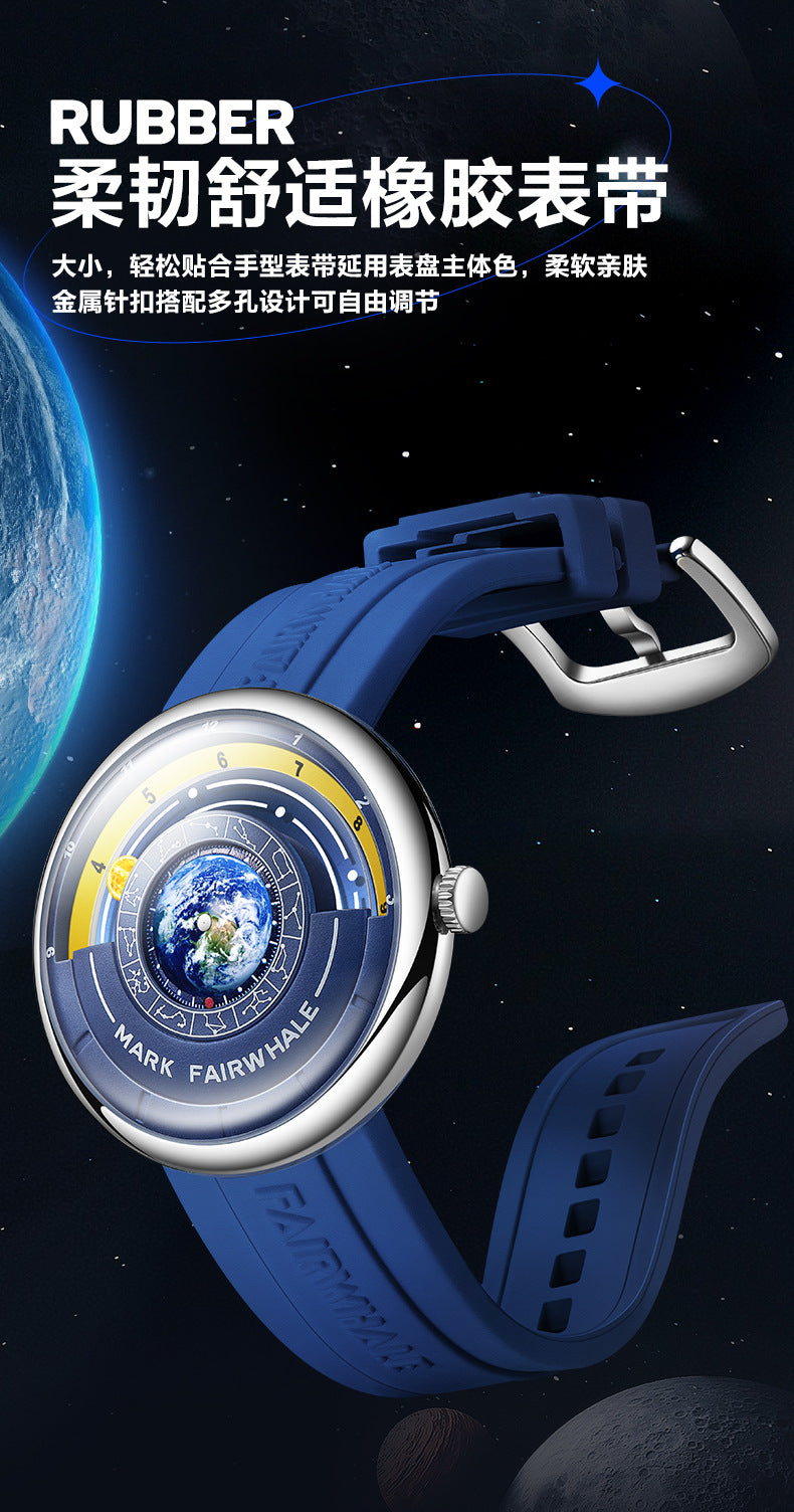 Mark Huafei Mark Fairwhale Watch Brand Trendy Cool Fashion Quartz Watch Wholesale Hot-Selling Watch