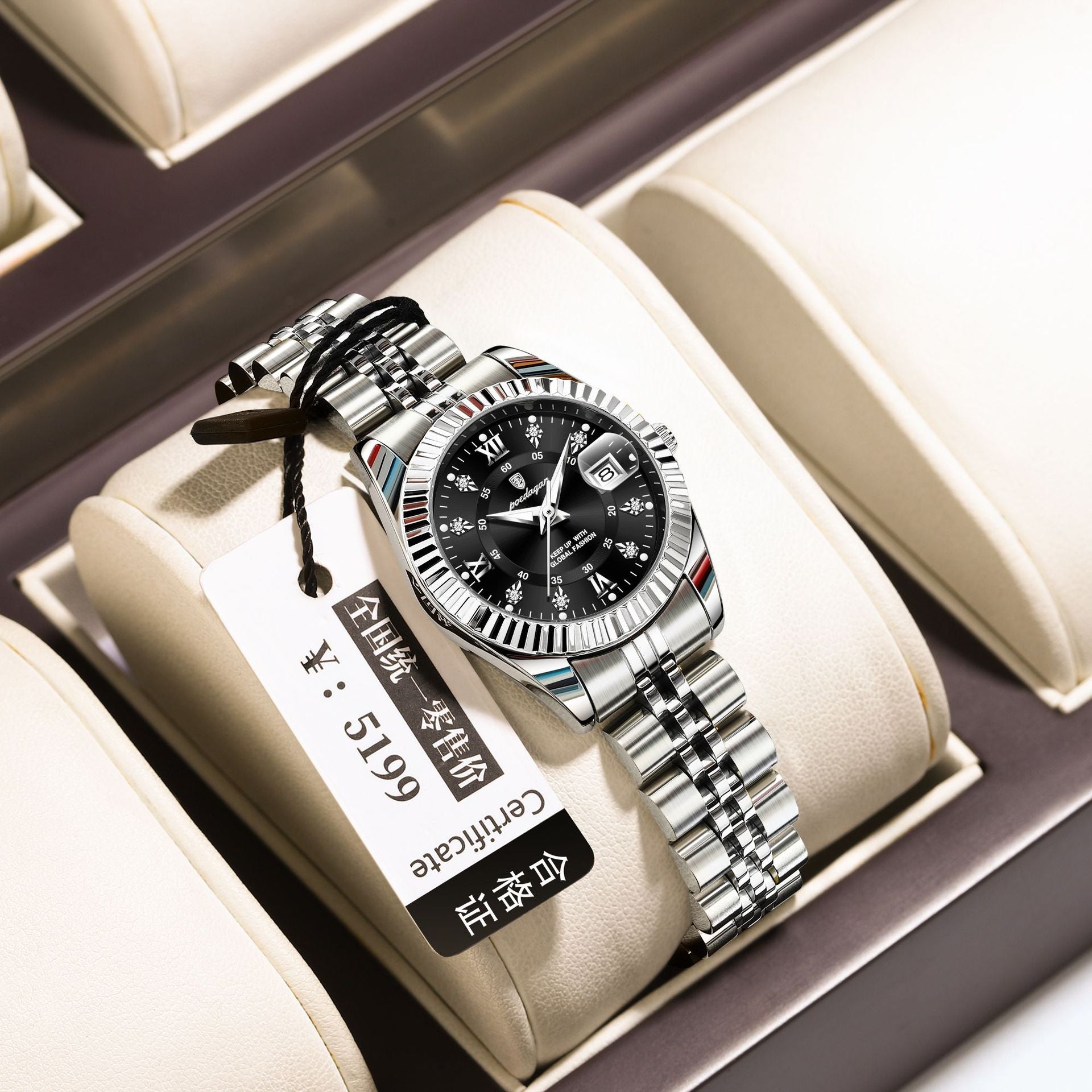 Swiss Brand Luxury Women's Watch New Waterproof Luminous Quartz Wristwatch Live Export Hot Item Dropshipping