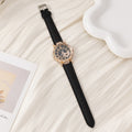 Cross-border foreign trade women's elegant watch ins Popular style diamond-encrusted mother-of-pearl simple fashion quartz watch