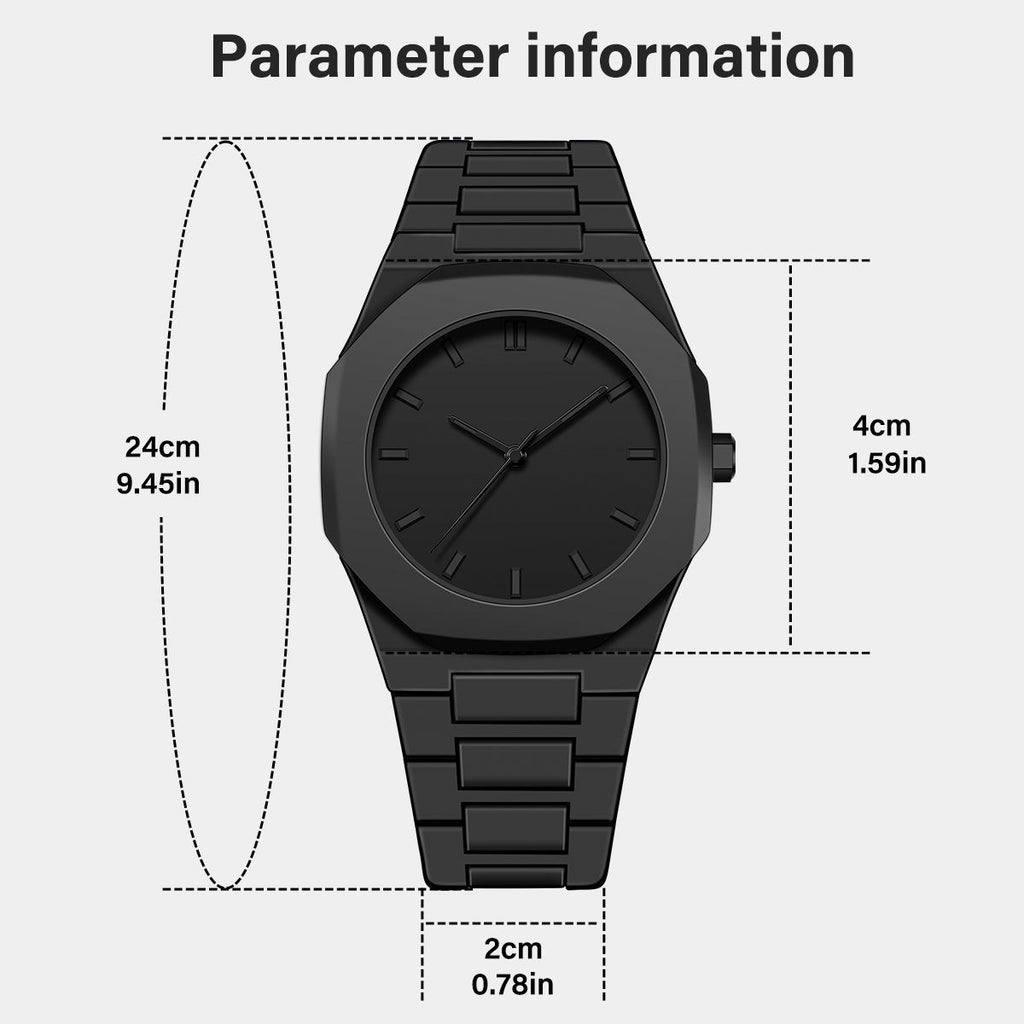2025New Men's Watch Southeast Asia Middle East Hot Sale Dopamine Plastic Decorative Quartz Men's Watch