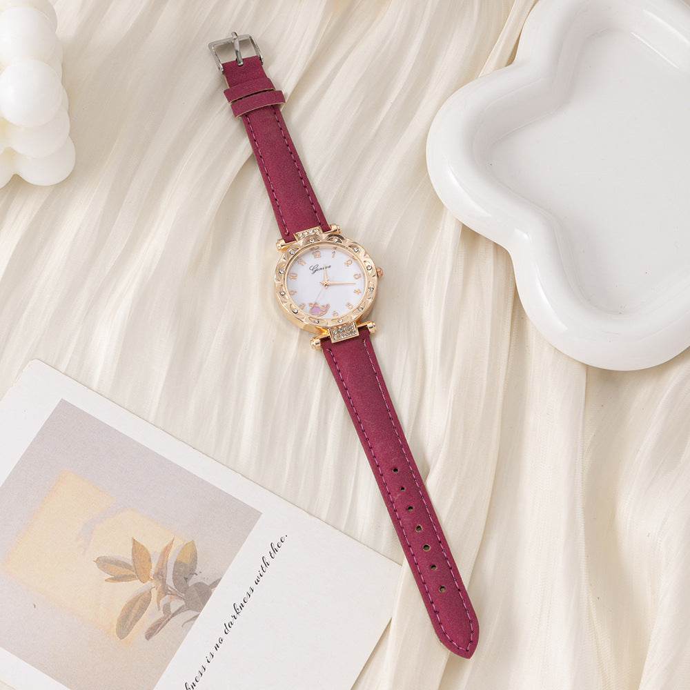 Korean Style Student Temperament In Stock Factory Direct Sale Foreign Trade Women's Hot Fashion Simple Trendy Women's Quartz Watch