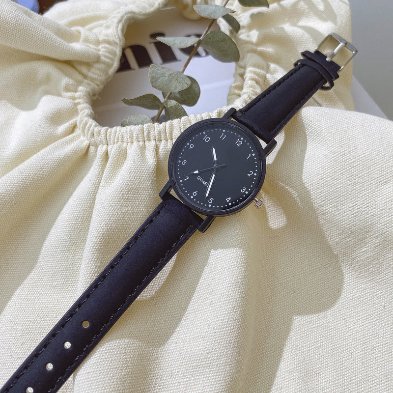 Cross-Border Fashion Retro Scale Digital Belt Women's Watch Fresh Casual Quartz Watch for Primary and Secondary School Students Wholesale