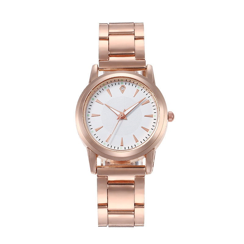 New Couple Watches Steel Band Women's Light Luxury High-end Feel Watches Men's and Women's Quartz Watches Gift Watches Manufacturer In Stock